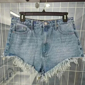 Distressed Denim Cutoff Shorts 'Jorts' by Simple Society Size 31